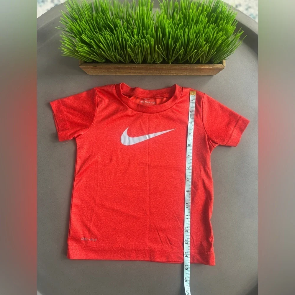 Nike Kids Dry Fit Bright Red Short Sleeve Tee Size 3T